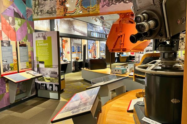 A colorful display at the Sioux City Public Museum